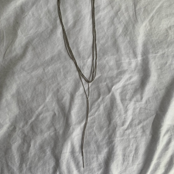 80R silver layered necklace. Never worn! - Picture 4 of 5